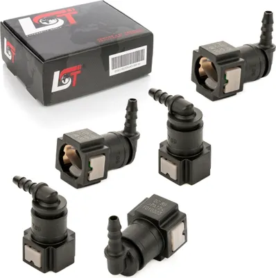 Produktbild von 5x Schnellverschluss Kraftstoffleitung Schlauchkupplung L-Stück schmal 7,89*5 mm