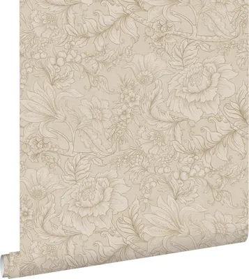 Obrázek produktu pro ESTAhome tapeta květinový vzor béžová 53 cm x 10,05 m