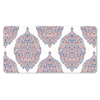 Obrázok produktu pre Podložka pod myš - Vzory - modrá - oranžová - 60x30cm - Rohožka pod myš