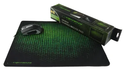 Image de Tapis de souris gaming Esperanza EA146G noir et vert