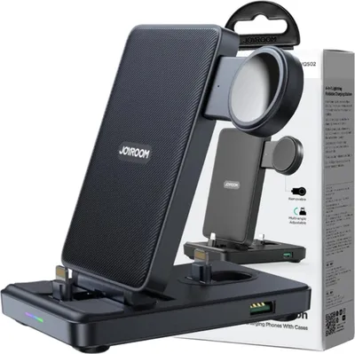 Image de Joyroom 4W1 Charging Station Jr-Wqs02 Iphone Airpods Apple Watch Foldable - Noir