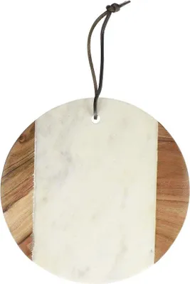 Produktbild von Marmorkuchenplatte in Weiß und Braun - 23 cm Durchmesser