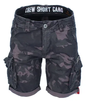 Produktbild von ALPHA INDUSTRIES Herren Crew Short Camo, Alpha Industries Farben:Black Camo, Alpha Hosen:W31
