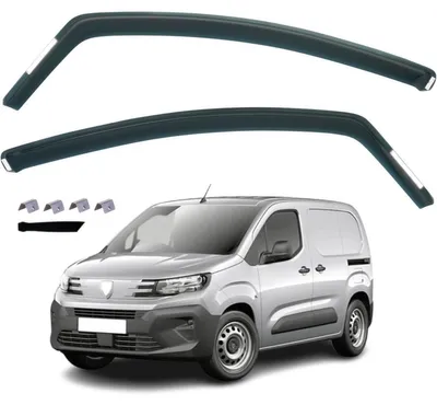 Image de Kit complet (2 pièces) de déflecteurs pour Peugeot Partner / Citroën Berlingo / Toyota Proace City / Opel Combo à partir de 2018