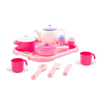 Immagine prodotto di Set di stoviglie Polesie Polesie 19 pezzi Rosa Bianco