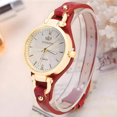 Zdjęcie produktu dla Zegarek Brisia Bordowy - Elegancja i Styl dla Każdej Kobiety KP33551