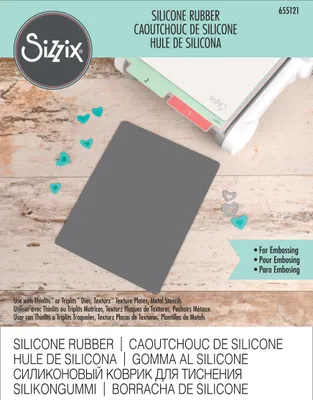 Produktbild von SIZZIX 2118724989 Gummimatte Rubber Pad 15 x 19 cm schwarz