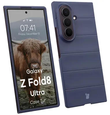 Produktbild von Robuste Handyhülle für Galaxy Z Fold8 Ultra, Bizon Case Tur, Dunkelblau
