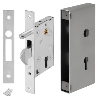 Produktbild von KOTARBAU® Hakenschloss Schiebetore Einsteckschloss F-60 Schlosskasten Schiebetür