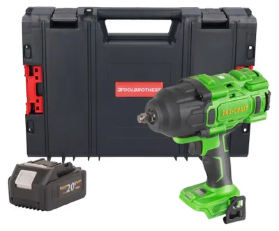Produktbild von Procraft PWA80bb Akku Schlagschrauber 20 V 1600 Nm 1/2" Brushless + 1x Akku 4,0 Ah + RHINO Toolcase - ohne Ladegerät