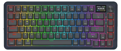 Zdjęcie produktu dla REDRAGON K708-RGB-PRO FLEKACT, Przewodowy i Bezprzewodowy, USB + RF Wireless + Bluetooth, Mechaniczna, Czarny