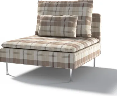 Produktbild von Dekoria Bezug für Söderhamn Sitzelement 1, braun-beige, Bezug für Sitzelement 1