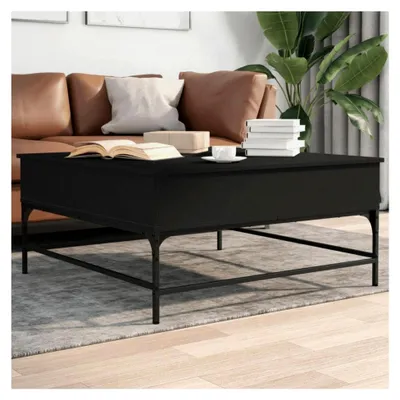 Produktbild von Couchtisch, Schwarz, 95 x 95 x 45 cm, Holz- und Metallwerkstoff