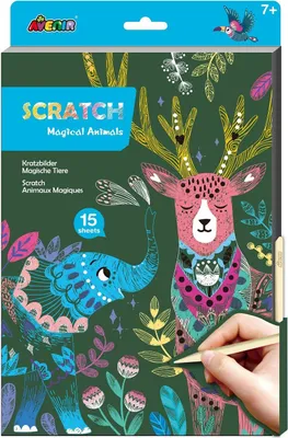 Produktbild von Avenir A4 Rubbelbuch Magische Tiere