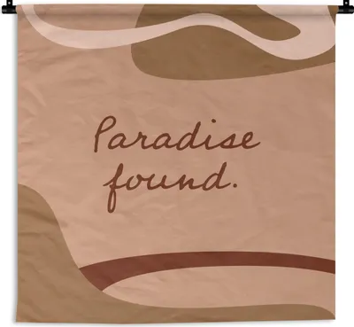 Produktbild von MuchoWow® Wandteppich Wandbehang Sommer - Zitate - Rosa 150x150 cm Tapisserie Dekoration Wandtuch - Wohnaccessoires - Modernes
