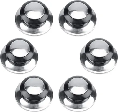 Produktbild von Topfdeckelknöpfe 6 Stück Universal Ersatzgriff Ersatz Deckelgriff Hitzebeständig Topfdeckel Glas Deckel Griff Knauf Kunststoff für Viele Marken Glasdeckel Pfannendeckel