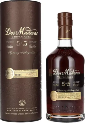 Produktbild von Dos Maderas 5+5 Jahre - Triple Aged Rum - PX Sherry Cask - Blended Rum