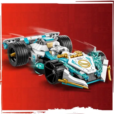 Zdjęcie produktu dla LEGO 71791 NINJAGO Smocza moc Zane’a – wyścigówka spinjitzu, zabawka dla dzieci, chłopców i dziewczynek, w wieku od 7 lat, zestaw konstrukcyjny z modelem samochodu z funkcją obrotu i 4 minifigurkami
