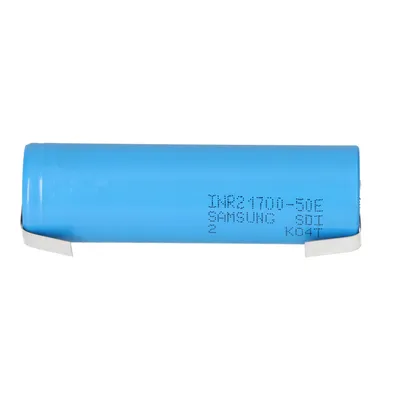 Produktbild von Samsung INR21700-50E 3,6V 5000mAh 10A Li-Ion-Akku mit U-Lötfahne