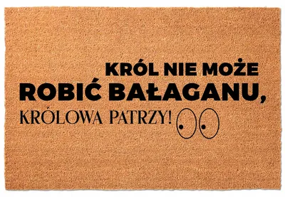 Produktbild von TabPrint Kokos Fußmatte Eingang Dekoration 40x60 Aufdruck