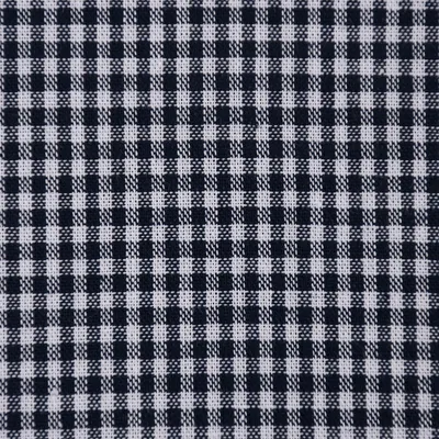 Produktbild von Baumwollstoff Meterware kariert weiß dunkelblau 2mm