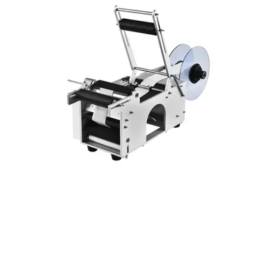Obrázek produktu pro Poloautomatická etiketovačka kulatých lahví, vysokorychlostní provoz, odolné hliníkové provedení , MT-50Alu