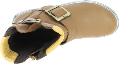 Produktbild von Andrea Conti Damen Stiefelette rockiger Leder Boot Riemen Schnalle 0346833, Größe:41 EU, Farbe:Braun