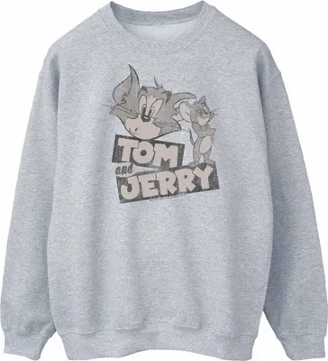 Produktbild von Tom and Jerry - Sweatshirt für Herren BI1892 (3XL) (Grau)