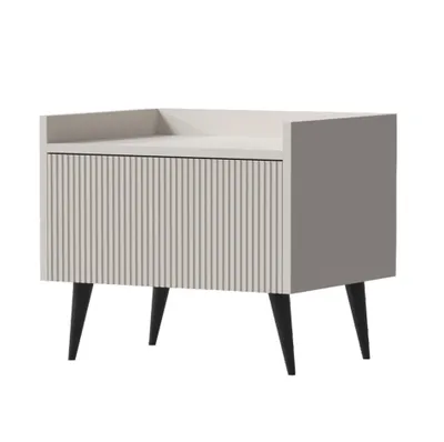 Image de AX LIVING Table de nuit Moderne Acaddo - 52 cm de large, design cachemire