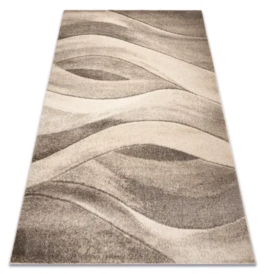 Image de Tapis FUSION 1617 beige / crème - Vagues, moderne, abstrait beige 120x170 cm