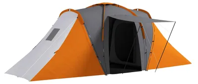 Obrázek produktu pro Tunelový stan, 2 ložnice, voděodolný, až pro 6 osob, 555 × 225 × 190 cm