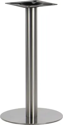 Produktbild von Tischgestell aus Edelstahl, Tischbeine SH-3001-1/S, für Büro, Hotel, Restaurant, Durchmesser 39,5 cm, Höhe 72,5 cm, gebürsteter Edelstahl