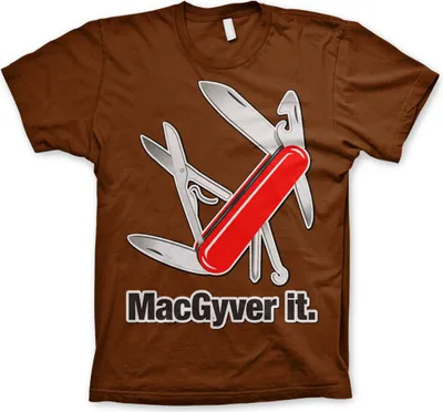 Produktbild von MacGyver It T-Shirt - Small - Brown