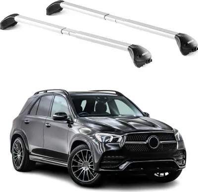 Produktbild von Dachträger Grundtäger für Mercedes GLE V167 2018-2025 100kg Alu Silber 2 tlg ABE