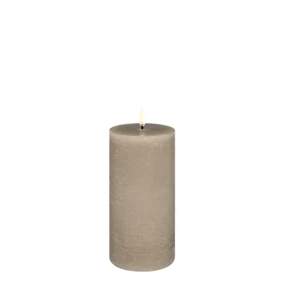 Produktbild von Uyuni Lighting LED Stumpenkerze SANDSTONE taupe Ø8x15cm