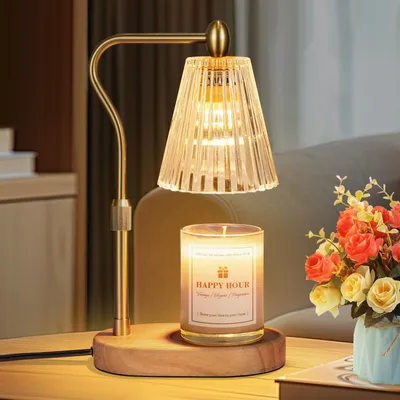 Kaarsverwarmerlamp mit Timer, Dimmer und verstellbarer Höhe