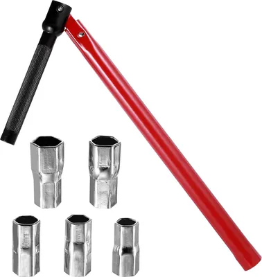 Produktbild von Wasserhahnschlüssel-Set - 6 x 8-12 mm - 13 mm Armaturenschlüssel - Standhahnmutterschlüssel - Universelle Werkzeuge - Wasserhahn-Montagewerkzeuge - Becken-Wasserhahnschlüssel