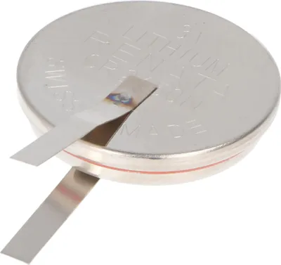 Produktbild von Lithium Batterie CR2450 mit Lötfahnen in U-Form