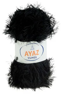 100g Strickgarn Yumos schwarz