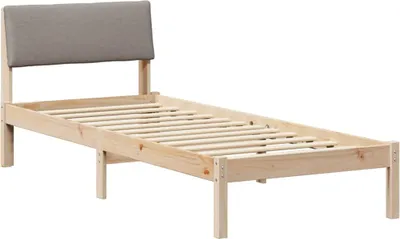 Obrázek produktu pro vidaXL Rám postele hnědý a šedý 75 x 190 cm z masivního borovicového dřeva