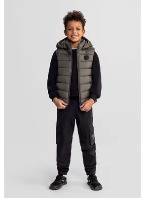 Immagine prodotto di Giacca con cappuccio imbottito, colore kaki, taglia 92, per bambini