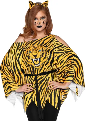 Produktbild von Tiger Poncho-Shirt Größe: M-L