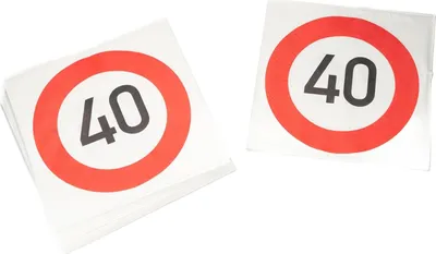 Produktbild von Happy Birthday 40 Servietten 3-lagig 20er