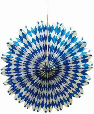 Produktbild von 2x Rosette  Bayerische Raute blau Ø 50 cm