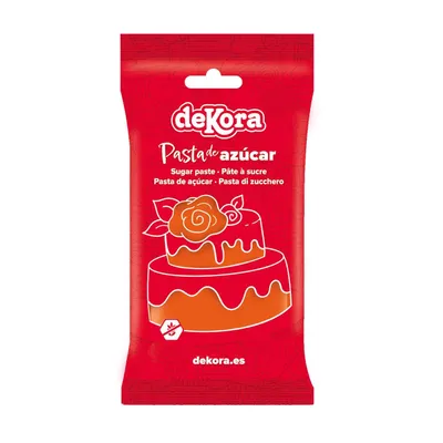 Produktbild von dekora - Fondant Orange 250 g - Zuckerpaste Für Torten Und Cupcakes