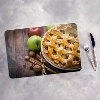 Produktbild von Tischset 4x45x30 cm Platzset Tischmatte Platzmatte Untersetzer - Apfelkuchen Torte