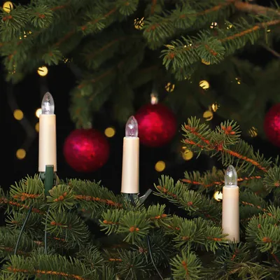 Produktbild von NARVA Tannenbaum Kerzenlichterkette 30 Schaftkerzen warm 17,4m Weihnachtsbaum Beleuchtung innen