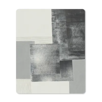 Produktbild von MuchoWow® Mauspad Mousepad Abstrakt - Grau - Schwarz - Würfel 30x40 cm - Mousepads - Maus Mat - Pad - Mausunterlage - Mausmatten