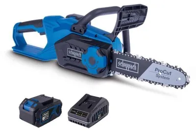 Immagine prodotto di Motosega a batteria Scheppach  C-CS254-X  SET L  25,4 cm  Batteria 20 V 4 Ah + caricabatteria 2,4 A