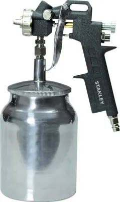 Obrázok produktu pre Striekacia pištoľ Stanley 151093XSTN - kompresorový systém na striekanie farby - zásobník farby 1 l - 150 l/min - 4 bary - čierna